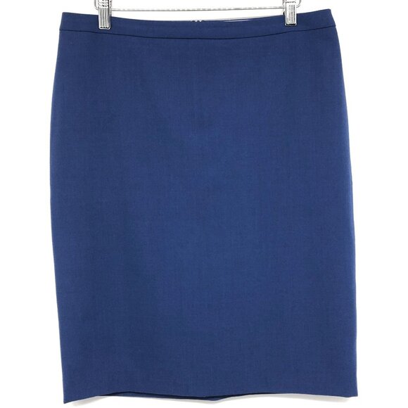 Simons' Contemporaine Blue Pencil Mini Skirt size 8 - Picture 1 of 11